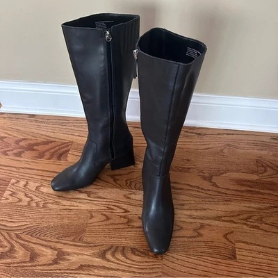 Botas para mujer Blondo Tessa impermeables de cuero negro nuevas sin etiquetas, talla 9,5 M Foto 1 de 4