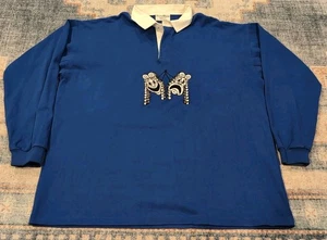 Rowing Blazers Blue Long Sleeve Rugby Polo Shirt - XXL - Picture 1 of 2