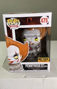 Funko Pop! Pennywise (w/ balloon) Hot Topic (SEE DESCRIPTION) Yellow Eyes) New - Imagen 1 de 20