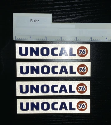 LOTE Vintage x4 UNOCAL 76 Adesivos/Decalques - NOVO - Imagem 1 de 2