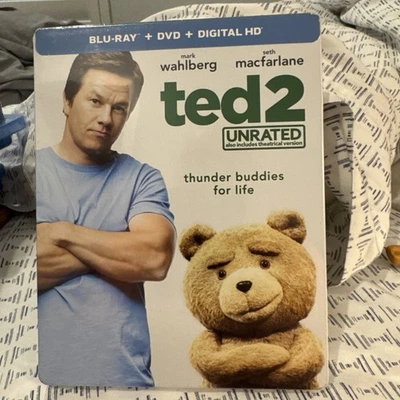 Ted 2 (Blu-ray, 2015) Combo Pal Digital Copy 3 D DVD And Blu Ray Foto 1 de 2
