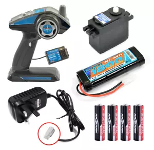 Radio Control Car Radio Gear & Battery Combo - RC Car/Boat Controller Tamiya New - Picture 1 of 7
