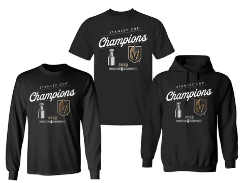 Vegas Golden Knights 2023 Stanley Cup Champions Celebration T-Shirt - Black #6 Cover
