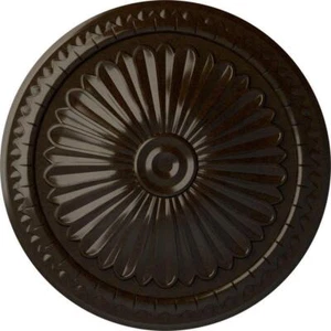 Ekena Millwork 15 " x 1.75" Ceiling Medallion Alexa Urethane Bronze Hand-Painted - Picture 1 of 3