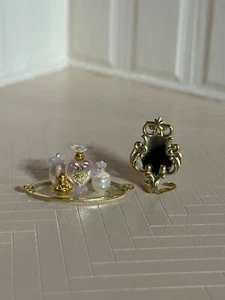 Dollhouse Miniature 1:12 Artisan Victorian vanity  set - Picture 1 of 10