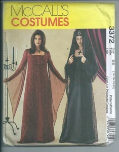 Historic Costume Pattern Gothic Dress & Hat Misses Large Sizes 14-20 McCall 3372 - Picture 1 of 2