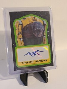2017  Star Wars: Journey to The Last Jedi Ian Whyte Crusher Roodown  AUTOGRAPH