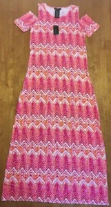 NWT Design History Women's Open Shoulder Short Sleeve Maxi Dress - Missy Small - Picture 1 of 9