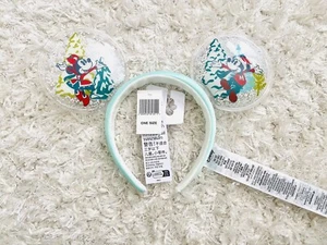 Nuevo con etiquetas Oreja Navidad Globo de Nieve Navidad Mickey y Minnie Mouse Parques Disney - Imagen 1 de 4