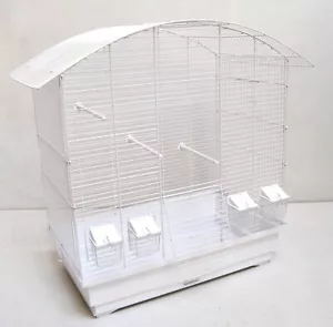 Vogelkäfig Ula, Vogelheim mit Zubehör, Weiß - Bild 1 von 1