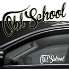 Personalizzato 19x7CM Bianco /nero Decale Classico Car sticker Vecchia scuola