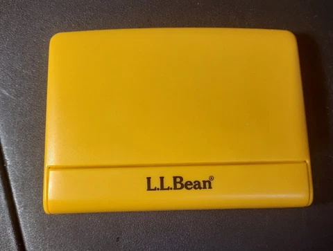 LL Bean Night Finder Digital Travel Alarm Clock Yellow  HiGlo Untested As Is Cover