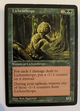 MTG Visions : Lichenthrope - Very Good condition - Rare Magic Card