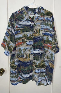 Hawaiian Shirt REYN SPOONER American Classics 50’s Classic Cadillacs 2XL - Picture 1 of 4