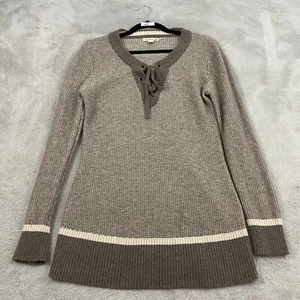 Toad&Co Lambswool Blend Tunic Sweater Womens S Brown Cozy Casual Granola Girl - Picture 1 of 15