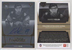 2022-23 Tipos Extraliga Seria 1 League Legends Gold Signatures Marek Kolba Auto