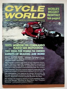 1971 March Cycle World Motorcycle Magazine Norton 750 Commando Maico Motocross - Picture 1 of 7