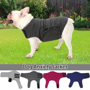 Dog Anxiety Jacket Vest Pet Keep Calming Shirt Coat Soft Dogs Clothing - Picture 1 of 19