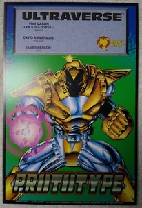 10.5" Malibu Ultraverse Prototype Comic Book Mini Advertising Poster 1993 - Picture 1 of 2