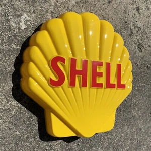 SHELL CLAM 3D LED SCHILD GARAGE LEUCHTKASTEN BENZIN WERBUNG BENZIN GAS & ÖL - Bild 1 von 24