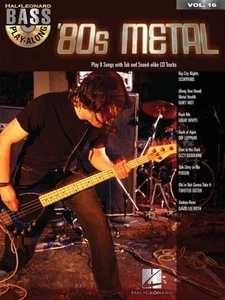 80s Metal Sheet Music Bass Play-Along Book and CD NEW 000699825 - Picture 1 of 1