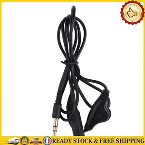 3.5mm Male To Female Extension Cord Volume Control Cable Wear Resistant - Zdjęcie 1 z 6