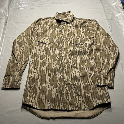 Vintage Mossy Oak Original Bottomland Camo Made In USA Button Up Shirt Mens S - Image 1 of 4