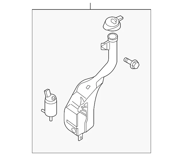 Nissan Sentra 2007-2012 genuino - depósito de lavadora 28910-ET000 Foto 1 de 2