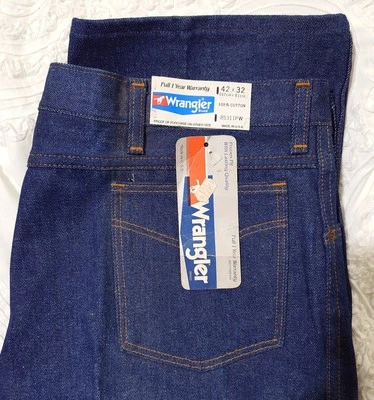 Pantalones de mezclilla para hombre Wrangler 85311pw vintage stock muerto talla 42/32 Foto 1 de 4
