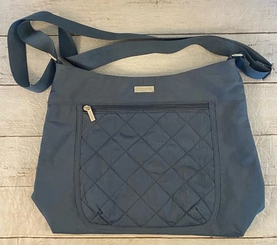 Baggalini Shoulder Purse Bag Blue Travel Lightweight Nylon Quilted Crossbody - Image 1 of 4
