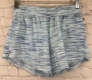 Girls DAG14108PRT Lightweight Stretch Stride Shorts Cyan Glass Spacedye M Medium - Picture 1 of 12