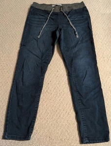 Vanilla Star Womens Size 9 Blue Denim Jean Jeggings With Drawstring 24 - Afbeelding 1 van 7