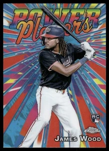 2025 Topps Chrome JAMES WOOD POWER PLAYERS RC #PP-19 WASHINGTON NATIONALS - Picture 1 of 2
