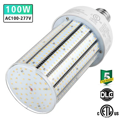 100W LED Corn Light Replace MH CFL HID 400W Bulb High Bay Warehouse Factory Use - Image 1 of 4