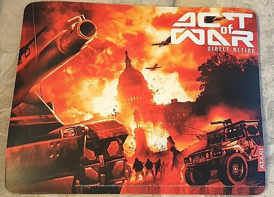 ATARI ACT of WAR Direct Action---Mauspad---Rar---Selten***Neu***TOP - Bild 1 von 1