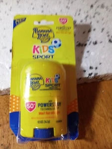 Banana Boat KIDS SPORT STICK protezione solare SPF 50 non correrà negli occhi 0,5 once sigillato - Foto 1 di 5