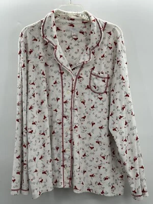 Juego de pijama Secret Treasures Cardinal crema 2X (18-20) polar vacaciones de invierno Foto 1 de 4