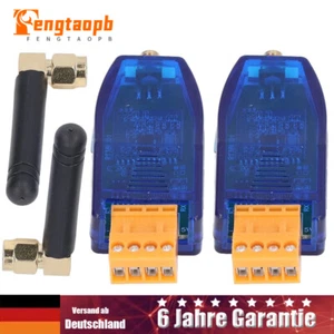 2X Für RS485 Wireless Transceiver 20DBM 433M-458M VHF/UHF Sender und EmpfäNger - Bild 1 von 9