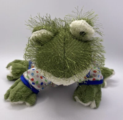 Ganz Webkinz Lil’ Kinz Green Frog HM001 Plush With Outfit Stuffed Animal - Image 1 of 4
