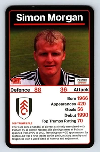 Simon Morgan 2018 Top Trumps Fulham FC 140 aniversario edición Reino Unido - Imagen 1 de 2