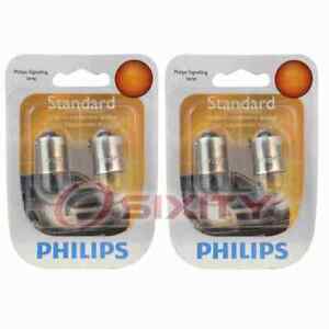 2 pc Philips Front Side Marker Light Bulbs for Audi 5000 5000 Quattro 1988 wx