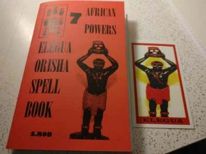 ELEGUA ORISHA SPELLBOOK 80 pg staplebound book + prayer card 7 african powers - Picture 1 of 1