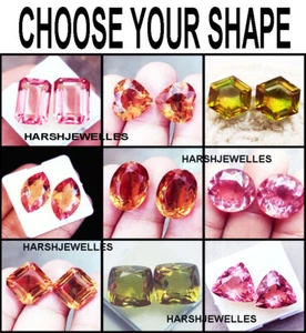 Alexandrite Mixed Shape 8 To 10 Ct Certified Loose Gemstone Pair From Brazil - Picture 1 of 77