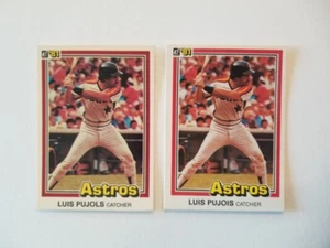 LUIS PUJOLS VARIATION ERROR 1981 DONRUSS BASEBALL CARD #359 ST. LOUIS CARDINALS - Picture 1 of 2