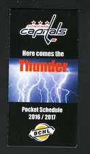 Cowichan Valley Capitals--2016-17 Pocket Schedule--Original Joe's Restaurat-BCHL