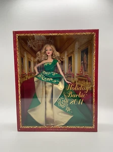 Mattel 2011 Holiday Barbie Doll Collector #T7914 - Green Dress - Picture 1 of 7