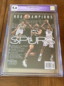 Tim Duncan Sports Illustrated CGC 9.4 White (San Antonio Spurs “Big 3”- 2014) - Picture 1 of 3