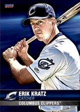 2017 Columbus Clippers Choice #13 Erik Kratz Telford Pennsylvania Baseball Card