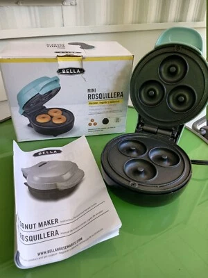 Bella Mini 3 Donut Maker Antiadherente, Manual de Instrucciones y Guía de Recetas Foto 1 de 4