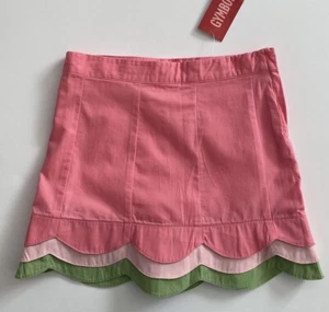 Gymboree Tulip Garden Scalloped Tiered Skirt Skort Pink Green Size 5 NWT - Picture 1 of 2